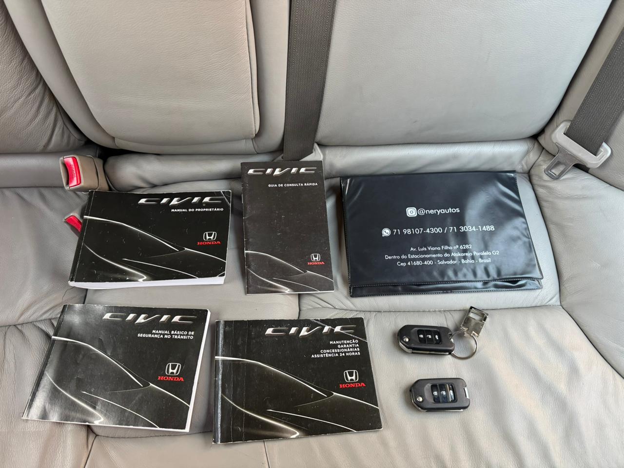 HONDA CIVIC com som, suspensão a ar e rodas aro 20 + BROS 2025 de brinde (leia a descrição para saber as condições para ganhar a moto)