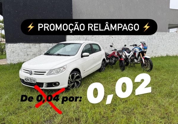 KIT SÃO JOÃO • GOL G5 + TITAN 0km ou AFRICA TWIN ADVENTURE SPORTS