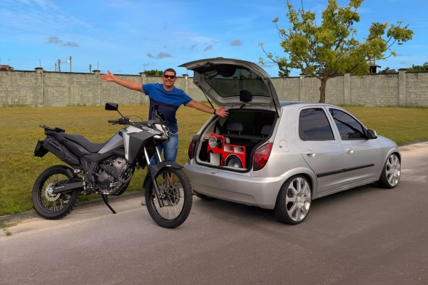 CELTA ou SAHARA ou 25 MIL + (CNH e IPHONE de brinde)